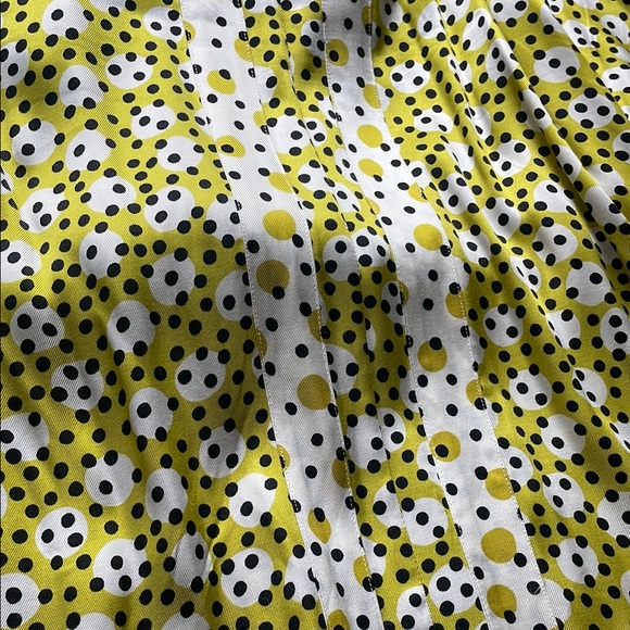 Boden Polka Dot Midi Dress - Green and White - Picture 6 of 7